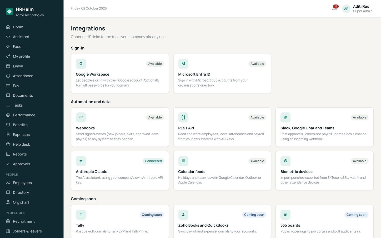 Integrations